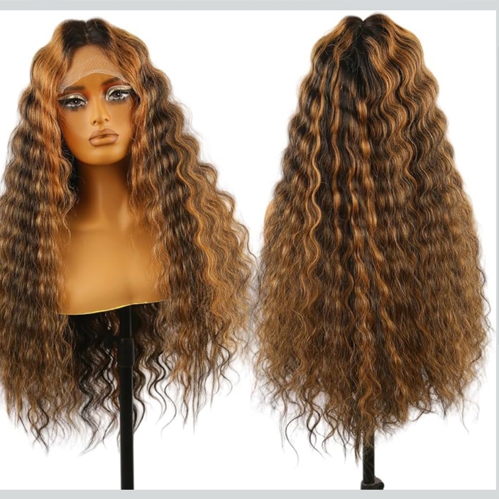 Deep Wave Bohemian Lace Front Wig – 28 Inch - Picture 4 of 6